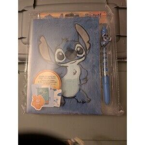 Make It Real: Disney Stitch Fuzzy Journal & Pen - And 1000 Stitch Sticker Book